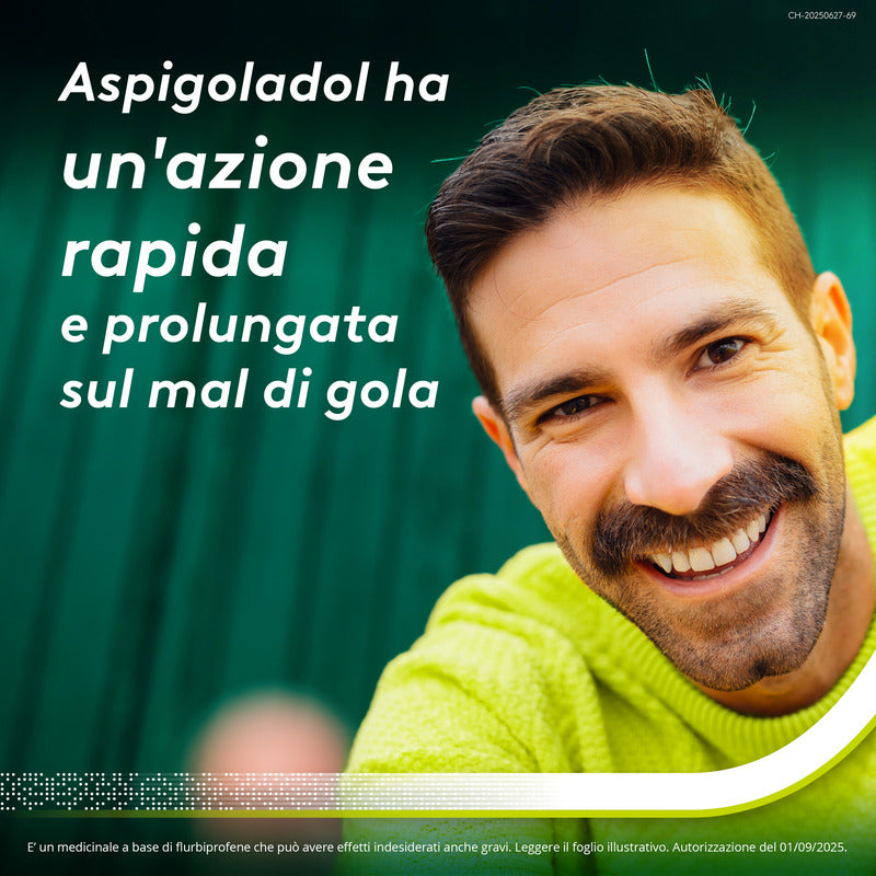 Aspi Gola Dol Caramelle Gola Antinfiammatorio per Mal di gola 16 Pastiglie Senza Zucchero Arancia-12