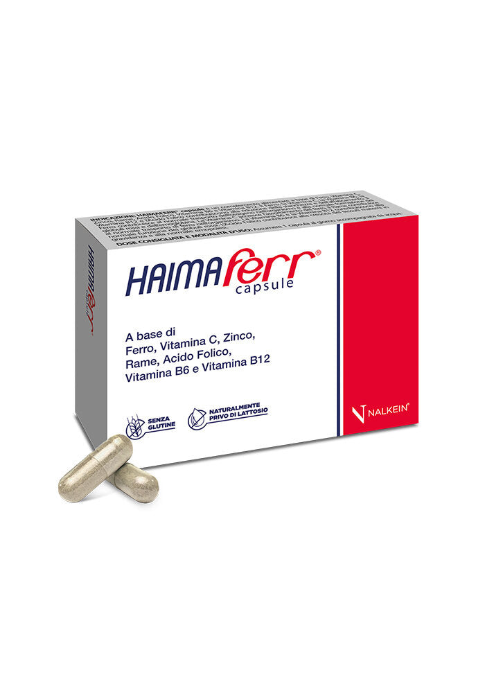 Nalkein Haimaferr utile per le carenze di ferro 30 capsule-3