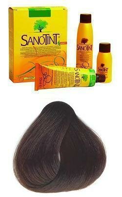 Sanotint Tinta per capelli fai da te al miglio dorato Sensitive 75 Castano Dorato-1