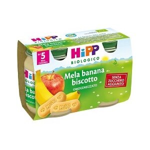 Hipp Omogeneizzato Mela Banana Biscotto bio 250g-2