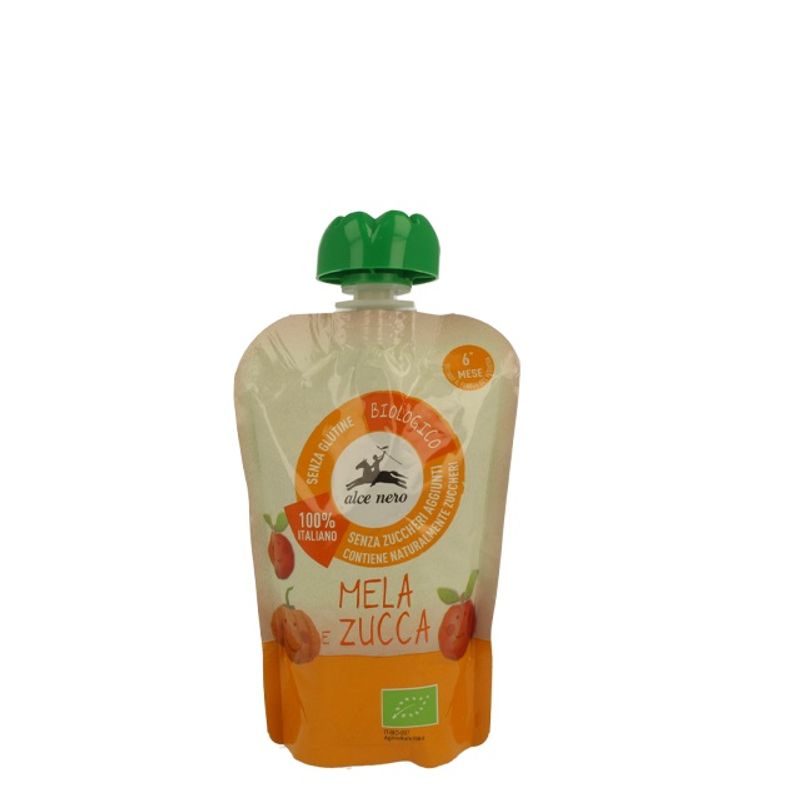 Alce Nero baby food purea mela e zucca 100g-1