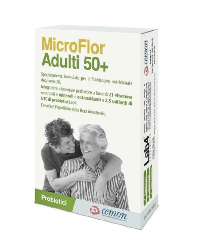 Cemon Microflor Adulti 50+ A Base Di Probiotici 30 Capsule-1