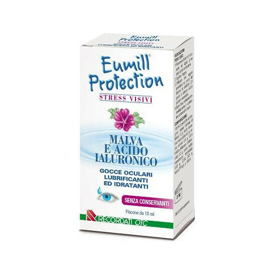 Eumill Protection stress visivi gocce oculare lubrificanti ed idratanti flacone da 10ml-3
