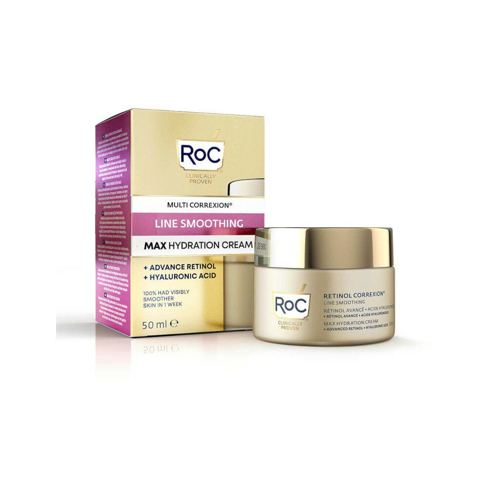 Roc Retinol Correxion Line Smoothing Max Hydration Crema Viso 50ml-2