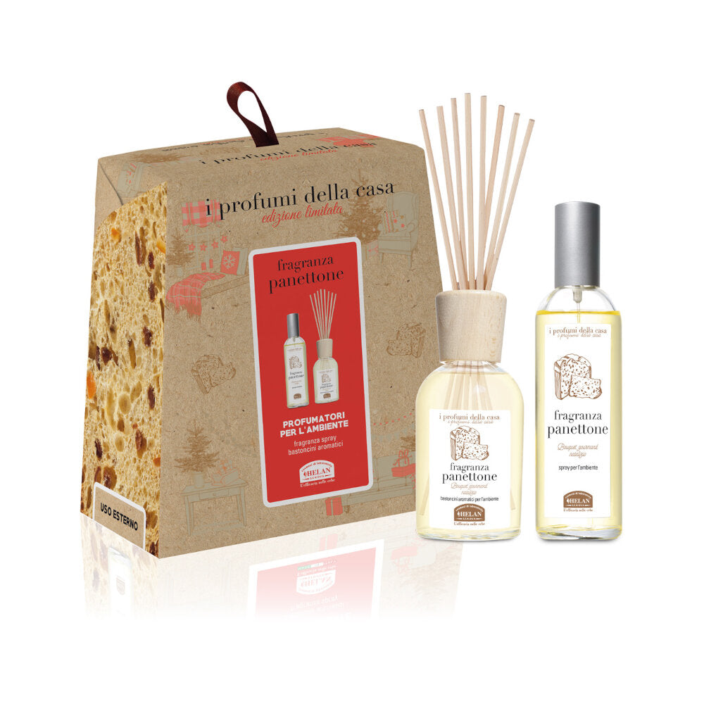 Helan Profumi di Casa Set Panettone bastoncini per ambienti fragranza panettone 90ml-2