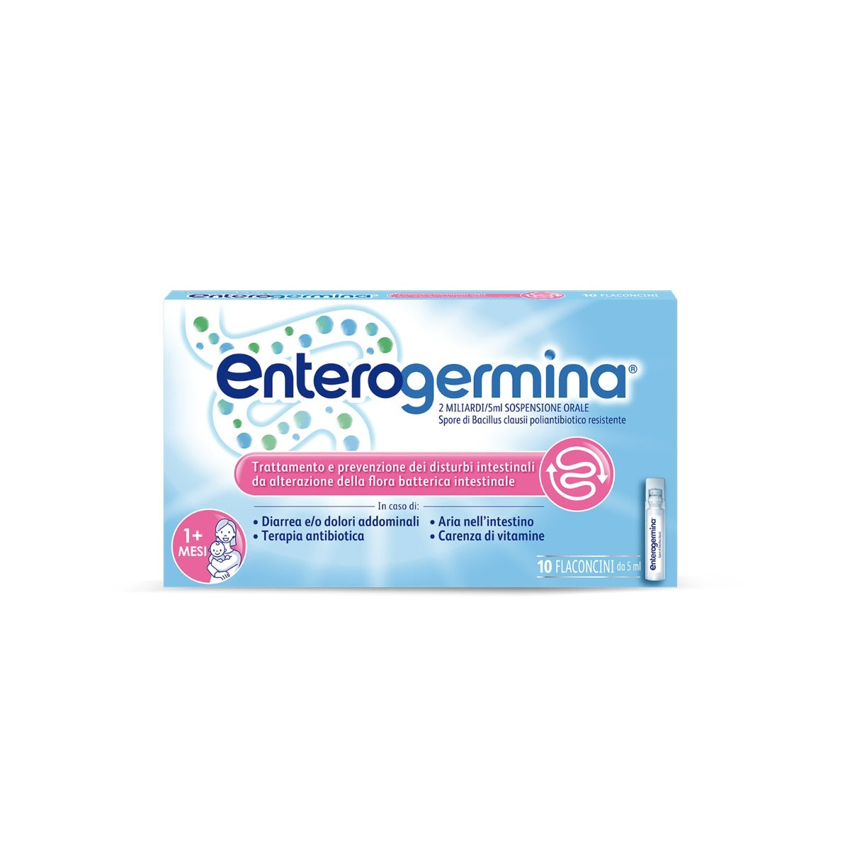 Enterogermina 2 Miliardi Fermenti Lattici Probiotici per Disturbi Intestinali 10 Fiale-17