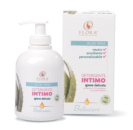 Flora Detergente Intimo Neutro Aloe Vera 250ml-2