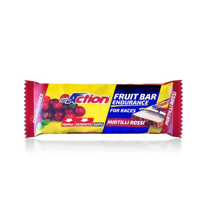 ProAction Fruit Bar mirtilli rossi barretta energetica 40g-1