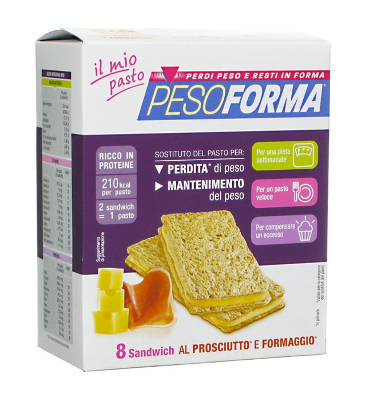 PesoForma Sandwich al prosciutto e formaggio 8 pezzi-1