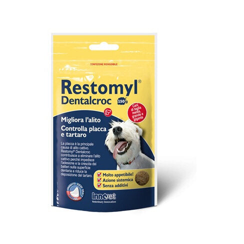 Innovet Restomyl DentalCroc prevenzione placca tartaro alitosi Cani di taglia media, grande e gigant-2