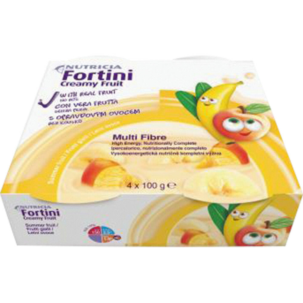 Nutricia Fortini Creamy Fruit gusto frutti gialli 4 vasetti-2