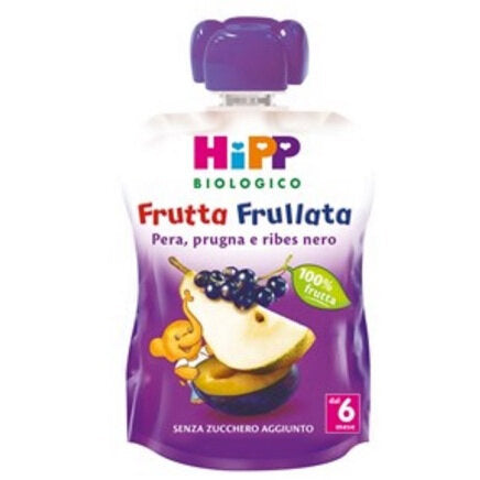 Hipp  Biologico Frutta Frullata Pera, prugna e ribes nero 90 g-2