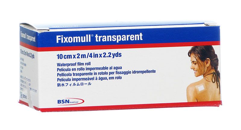 Fixomull stretch pellicola trasparente 10 cm x 2 m-1