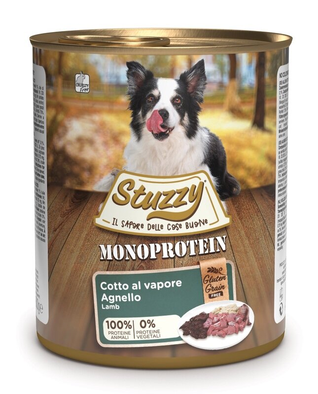 Stuzzy Monoprotein Agnello Cibo Umido Cani Adulti Barattolo 800g-2