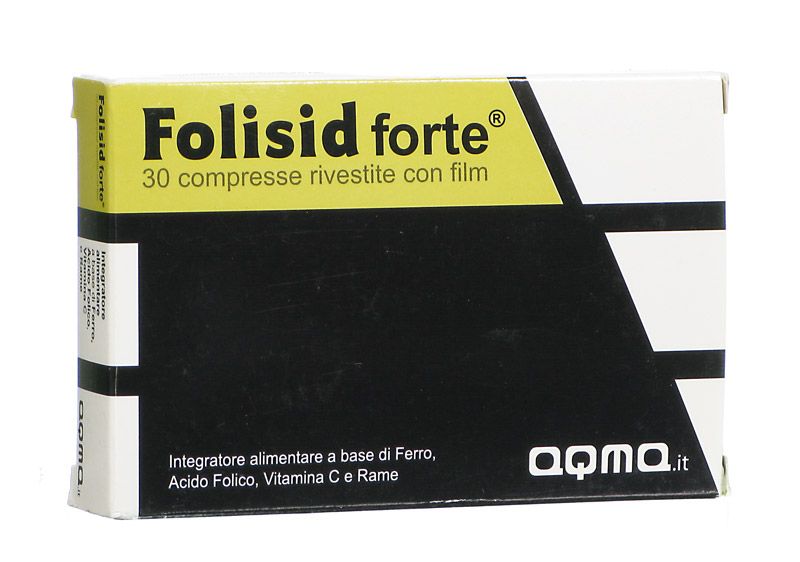 Folisid forte Integratore di ferro pirofosfato 30 compresse-1