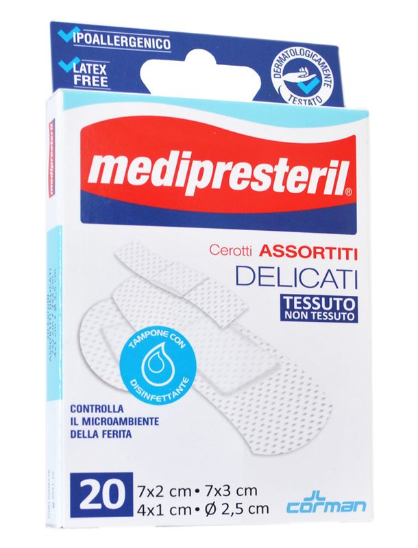 MediPresteril Cerotti assortiti delicati 20 pz 4 formati-1