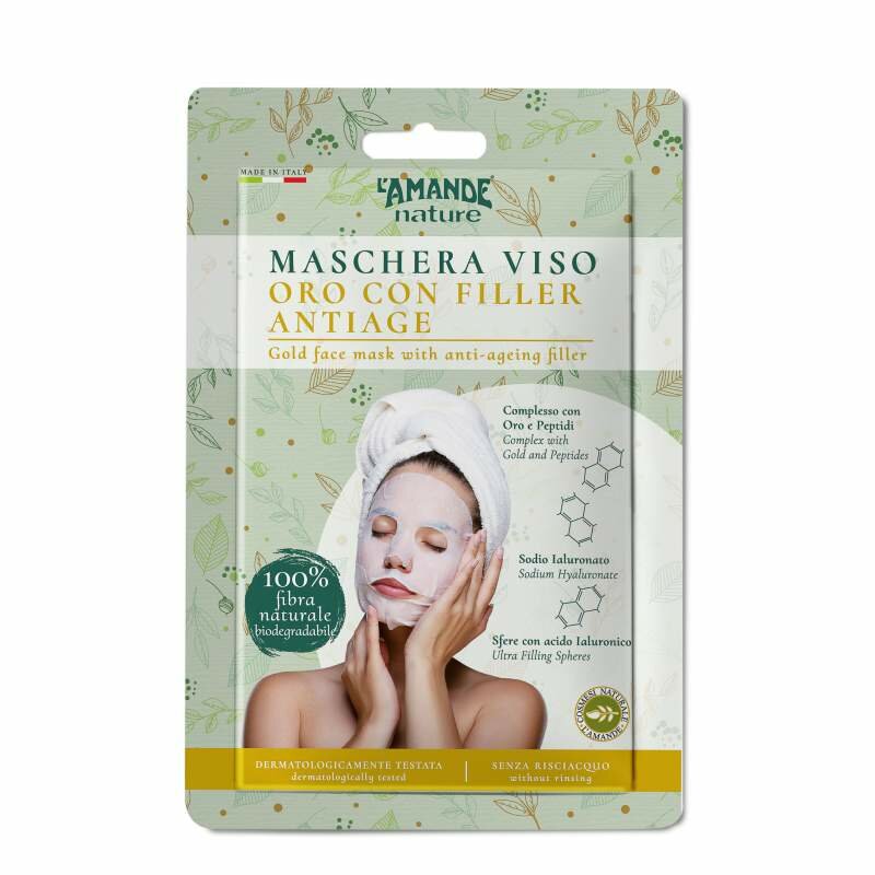 L'Amande Maschera Viso Oro Con Filler Antiage 1 pezzo-2