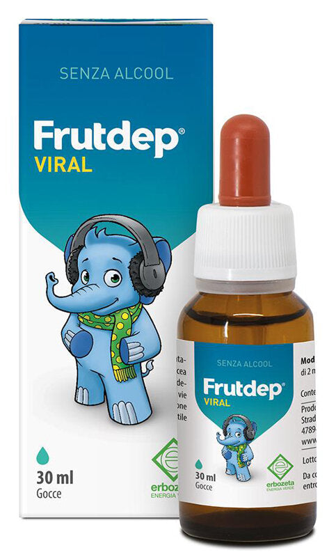 Erbozeta Frutdep Viral per il benessere delle vie respiratorie Gocce con propoli per bambini 30ml-2