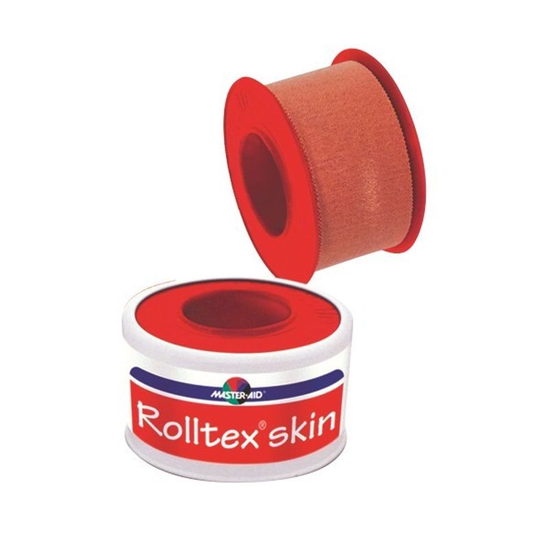 Master Aid rolltex skin cerotto aerato in tela rosa 5m x 2,5cm-1