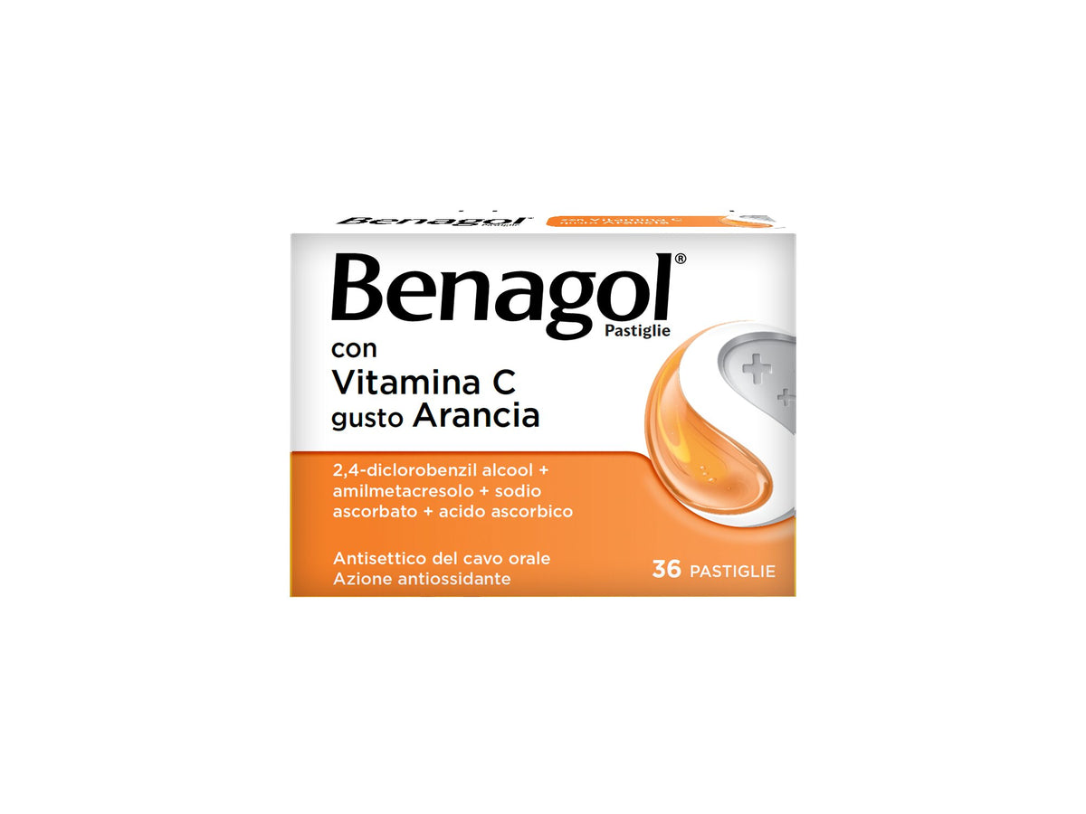 Benagol Pastiglie antisettico cavo orale 36 pastiglie gusto arancia-27