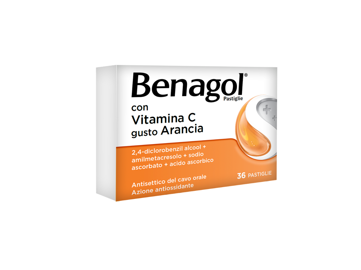 Benagol Pastiglie antisettico cavo orale 36 pastiglie gusto arancia-8