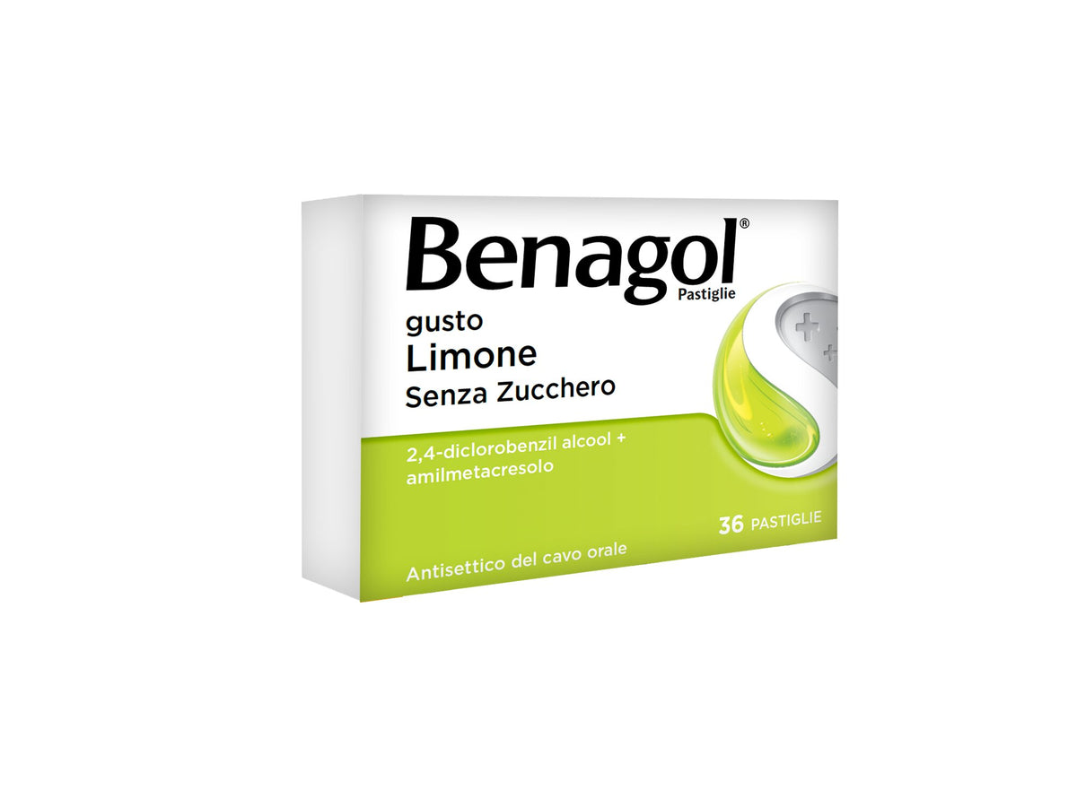 Benagol Pastiglie antisettico cavo orale 36 pastiglie gusto limone senza zucchero-9
