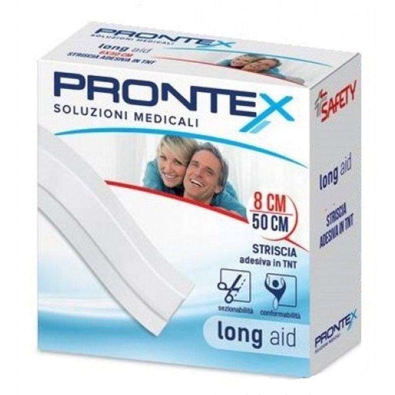 Prontex Long Aid Striscia medicata in tessuto non tessuto 50x8 cm-1