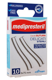 MediPresteril 10 cerotti Sutura Delicati 3 x 7,5 mm-1