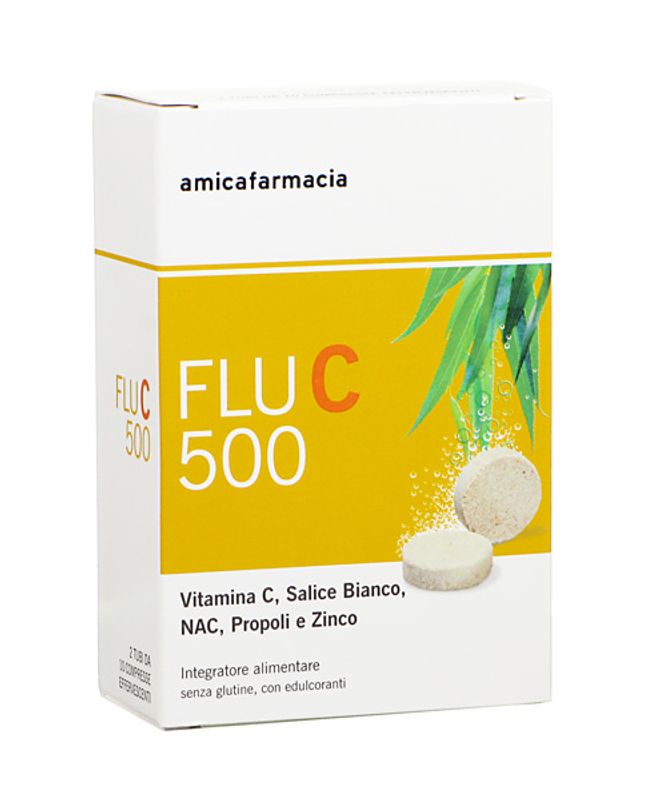 Amicafarmacia Flu C 500 vitamina C 20 compresse effervescenti-1