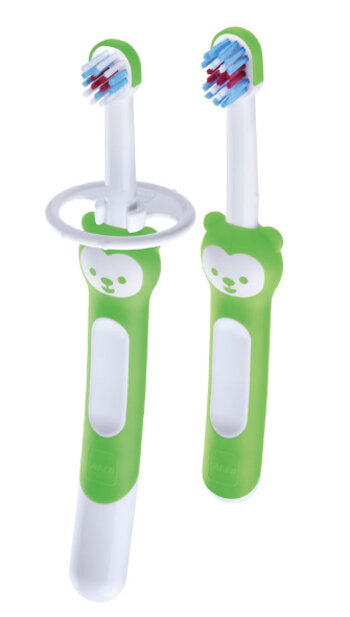 Mam Learn to Brush Set Spazzolino per bambini verde 5+ mesi-2