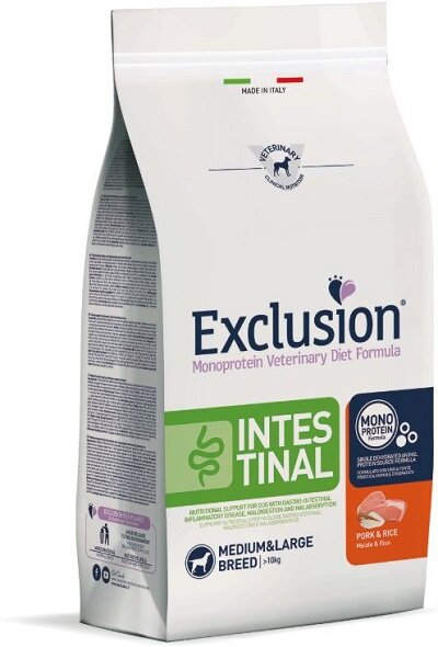 Exclusion Monoprotein Veterinary Diet Formula Intestinal Crocchette Pollo/Riso Cani Sacco 2kg-2