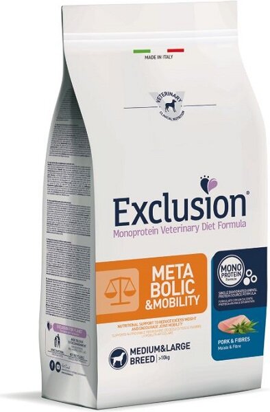 Exclusion Monoprotein Veterinary Diet Formula Metabolic&Mobility Crocchette Suino/Fibre Per Cani Tag-2