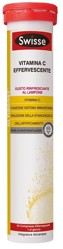 Swisse Vitamina c per il sistema immunitario 20 compresse effervescenti gusto lampone-3