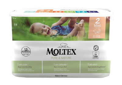 Pannolini Moltex Pure&Nature Mini Taglia 2 -3/6kg- 38 Pezzi-2