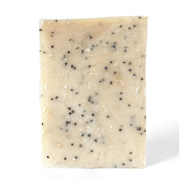 Nudo Sapone Solido Esfoliante Con Semi Di Papavero Detergente Corpo E Mani 100g-1