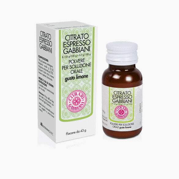 Citrato Espresso Gabbiani soluzione per polvere orale Gusto Limone 43g-2