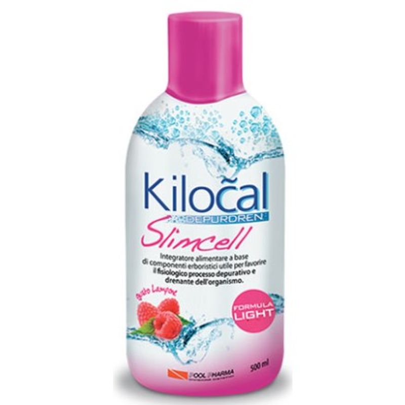 Kilocal Depurdren Slimcell drenante depurativo formula light 500ml gusto lampone-1