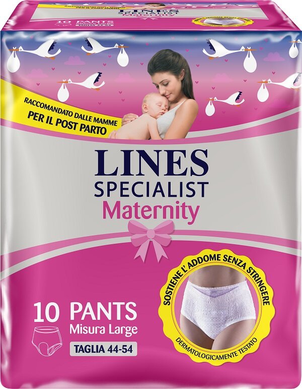 Lines Specialist Maternity Mutandine Post Parto Taglia L 10 Pants-1