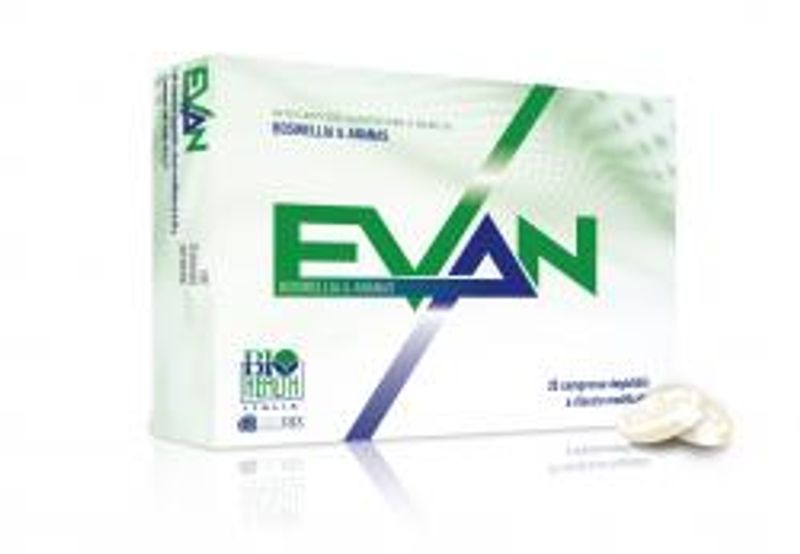 Evan 20 compresse integratore alimentare a base di estratti vegetali di Boswellia Serrata e Ananas-1