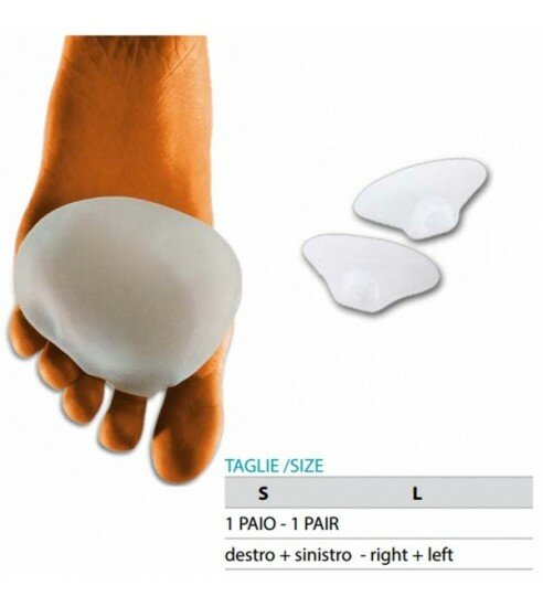 Orione Ok Ped G201 Cuscinetto Metatarsale Gel Polimero Destro + Sinistro Taglia S 1 Paio-2