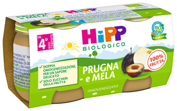 Hipp Bio Omogeneizzato Prugna e Mela 2x80g-2