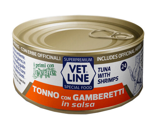 Vet Line Per Gatto Tonno Con Gamberetti In Salsa 70g-2