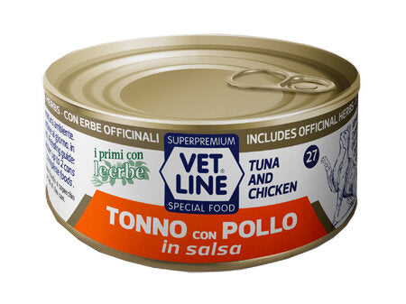 Vet Line Per Gatto Tonno Con Pollo In Salsa 70g-2