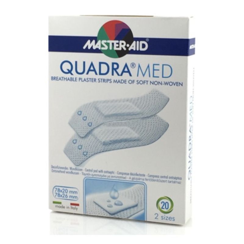 QuadraMed cerotti dermoattivi ipoallergenici 20 strip 2 formati-1