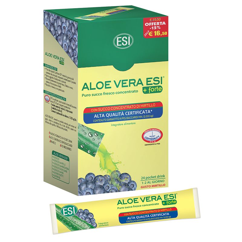 Aloe Vera pocket drink con Mirtillo + Forte 24 pocket drink-1