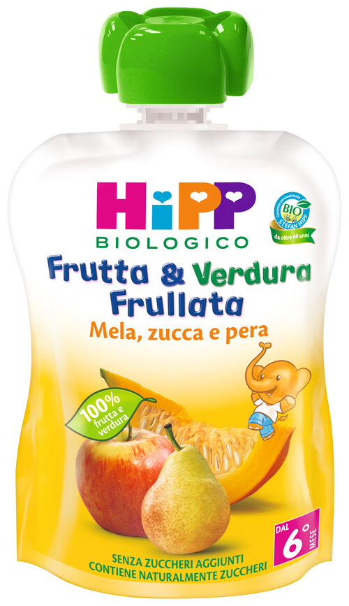 Hipp Bio Frutta E Verdura Frullata Mela Pera Zucca 90g-2