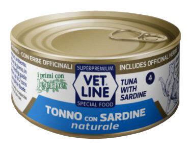 Vet Line Gatto Tonno E Sardine Lattina 70gr-2