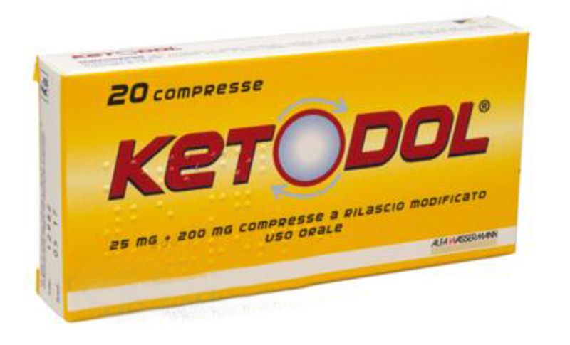 Ketodol 20 compresse 25mg + 200mg rilascio modificato-1