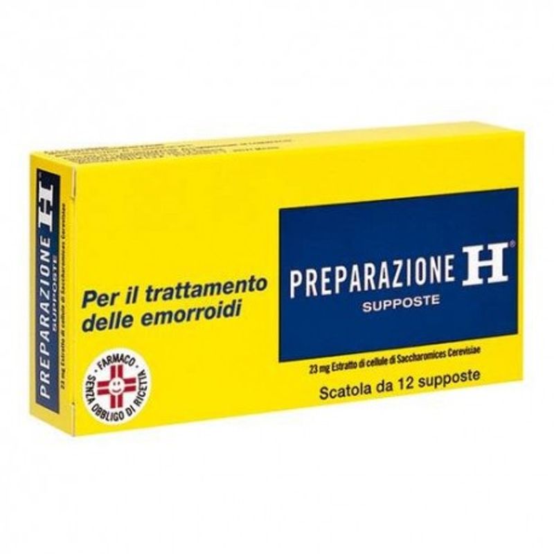 Preparazione H Trattamento Emorroidi E Ragadi Anali 12 Supposte-1