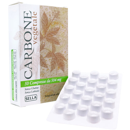 Sella Carbone Vegetale per il benessere dell'intestino 50 compresse-2